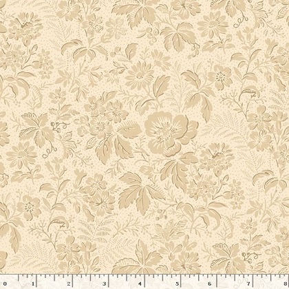 Marcus Fabrics - Indigo Neutrals - Field Flowers, Cream