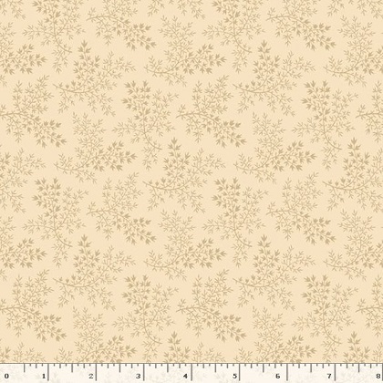 Marcus Fabrics - Indigo Neutrals - Sprig, Cream