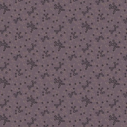 Marcus Fabrics - Paula's New Companions - Daisy Vine, Purple