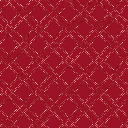 Marcus Fabrics - Paula's New Companions - Dotted Grid, Red