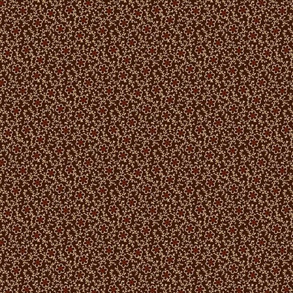 Marcus Fabrics - Paula's New Companions - Flower Vine, Brown