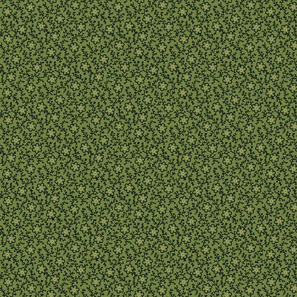 Marcus Fabrics - Paula's New Companions - Flower Vine, Green