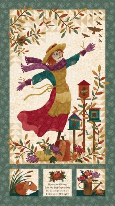 Marcus Fabrics - Scarecrow's Song - 24' Scarecrow Panel, Multi