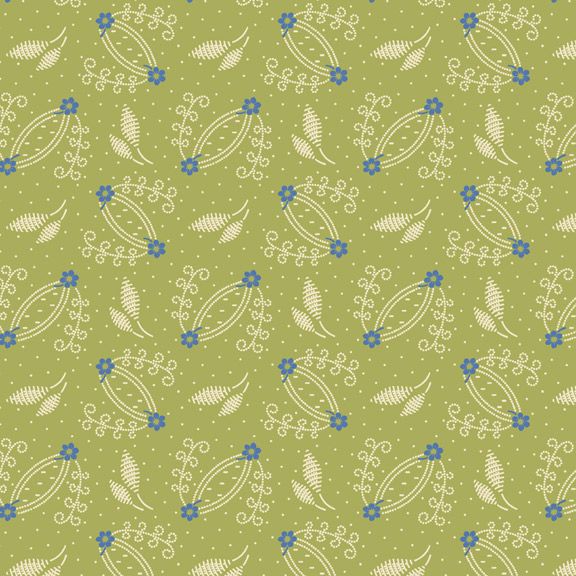 Marcus Fabrics - Yellow Sky - Twosome, Green