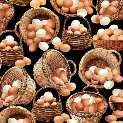 Michael Miller - Early To Rise - All Eggs in One Basket, Black