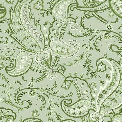 Michael Miller - Floral Fantasy - Fantasy Paisley, Aloe