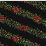 Michael Miller - Happy Holly-Days - Garland, Black