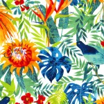 Michael Miller - Minky Prints - Big Garden Isle, White