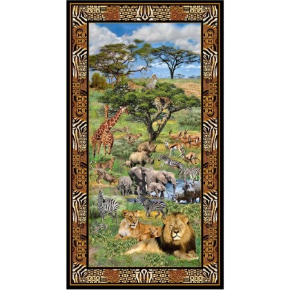 Michael Miller - Serengeti Plains - 24' Panel, Multi