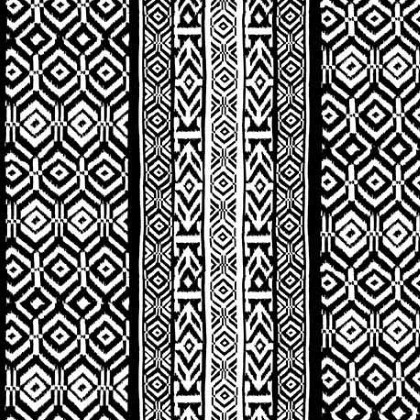 Michael Miller - Serengeti Plains - Kente Cloth, Black/White