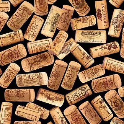 Michael Miller - Viva Vino - Wine Corks, Black