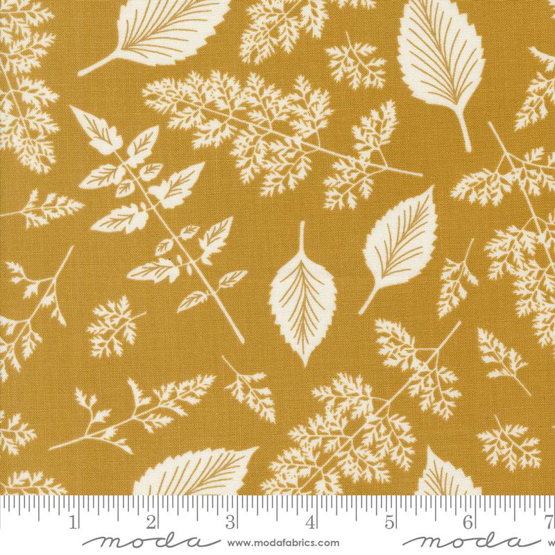 Moda - Field Of Flowers - Leaf Pattern, Goldenrod