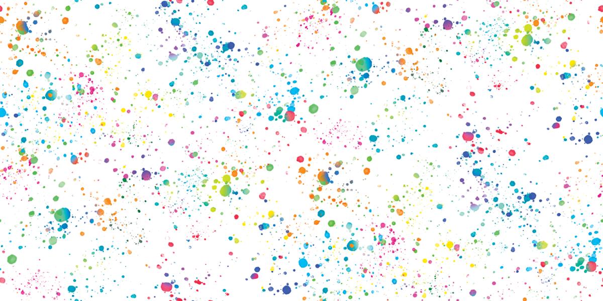 Moda - Gradients Euphoria - Splatter Paint, Rainbow