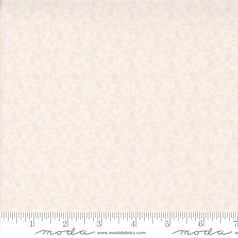 Moda - Itty Bitty Background Gatherings - Flower Vine, Off White