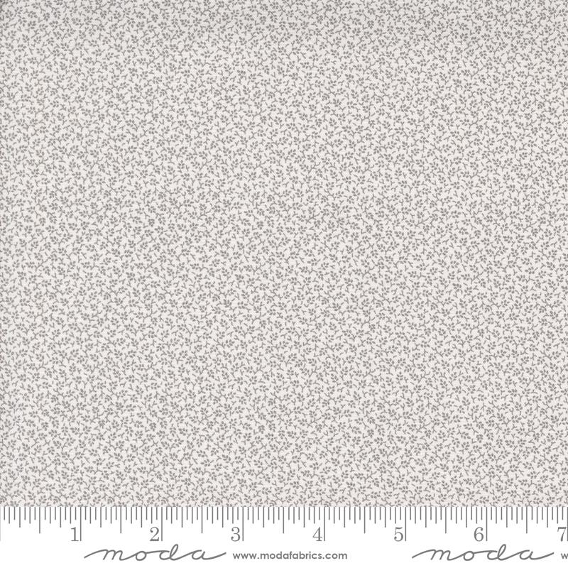 Moda - Itty Bitty Background Gatherings - Little Leaf, Grey