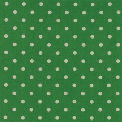 Moda - Linen Mochi - Dots, Grass