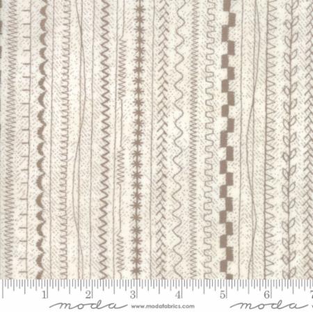 Moda - Maven - Stitches, Taupe Brown