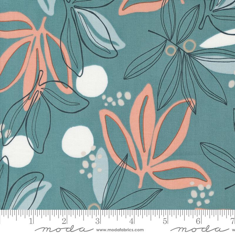 Moda - Melrose - Modern Florals, Palm Ocean