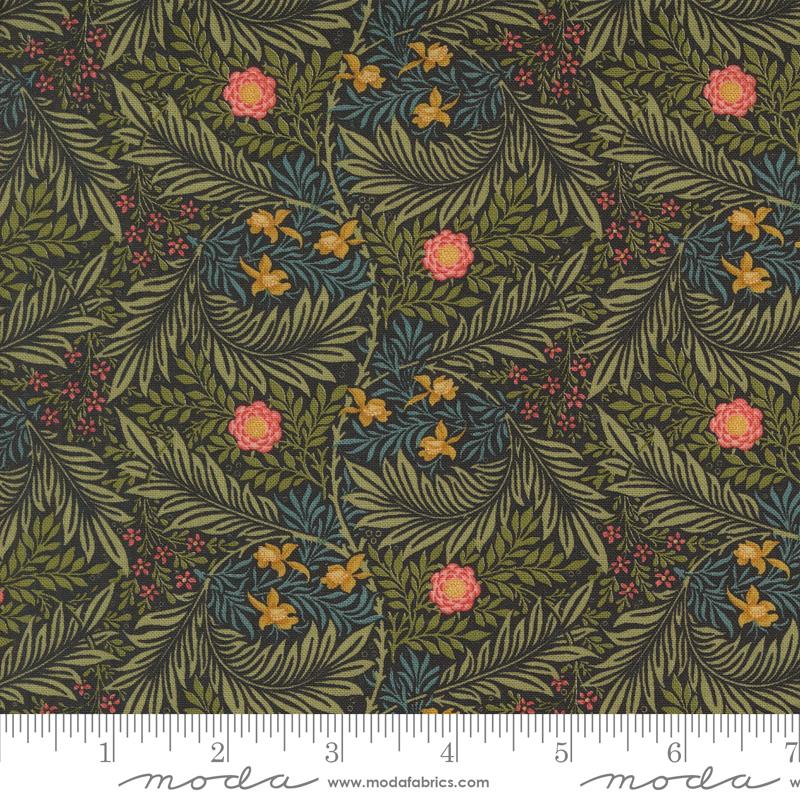 Moda - Morris Manor - Larkspur Florals, Ebony