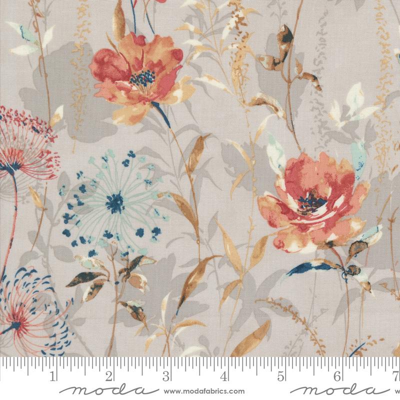 Moda - Sandalwood - Meadow Floral, Moonbeam