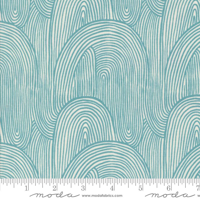 Moda - Things Above - Wavy Geometric, Teal