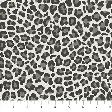 Northcott - Baby Safari - Cheetah Print, Gray
