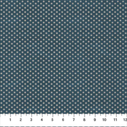 Northcott - Barn Quilts - Ditsy, Blue