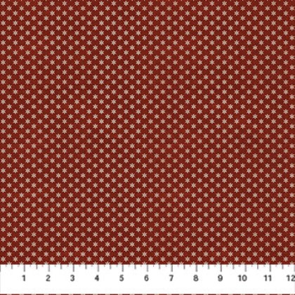 Northcott - Barn Quilts - Ditsy, Red