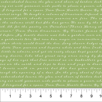 Northcott - Bloom - Script, Green