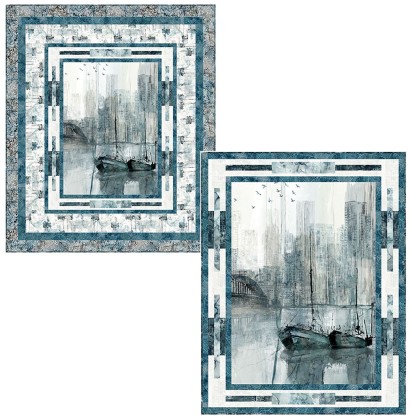 Northcott - Digital Quilt Top - City Harbor 55' x 65'