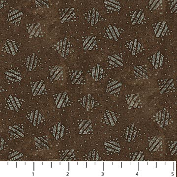 Northcott - Man About Town - Geometric Suiting, Brown