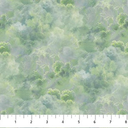 Northcott - Naturescapes: Moonlight Kisses - Clouds, Light Green