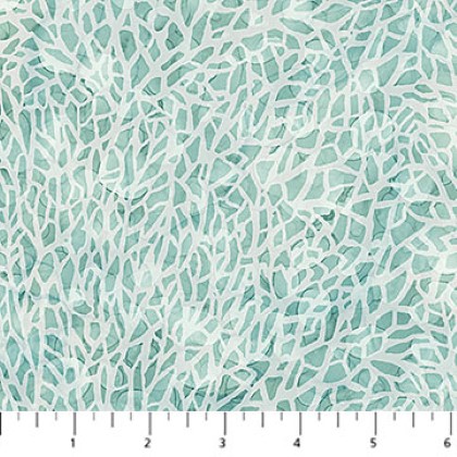 Northcott - Sea Breeze - Coral Blender, Seafoam