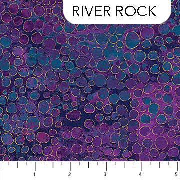 Northcott - Shimmer Metallic - River Rock, Midnight Sky