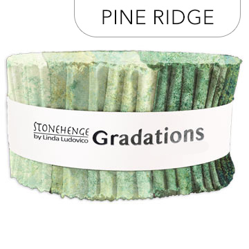 Northcott - Stonehenge Gradations - 40 x 2½' Strip Roll, Pine Ridge