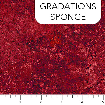 Northcott - Stonehenge Gradations Basics - Sponge, Dark Red