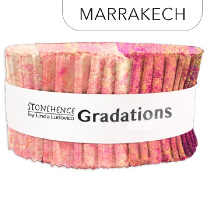 Northcott - Stonehenge Gradations II - 40 x 2½' Strip Roll, Marrakech