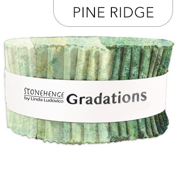 Northcott - Stonehenge Gradations II - 40 x 2½' Strip Roll, Pine Ridge