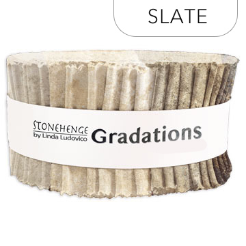 Northcott - Stonehenge Gradations II - 40 x 2½' Strip Roll, Slate