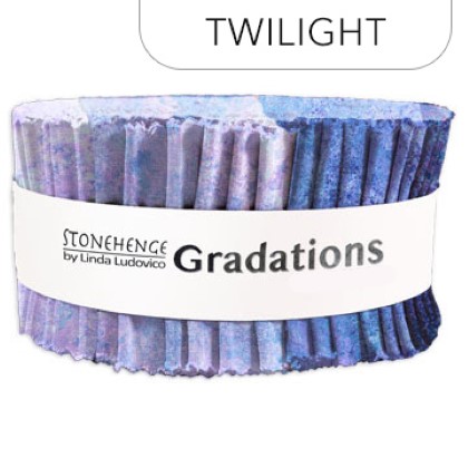 Northcott - Stonehenge Gradations II - 40 x 2½' Strip Roll, Twilight