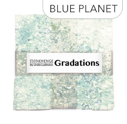 Northcott - Stonehenge Gradations Tiles - 42 - 10' Tiles, Blue Planet