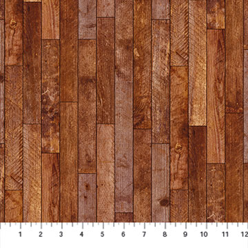 Northcott - The Cardinal's Visit - Wood Planks, Brown