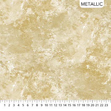 Northcott - White Christmas - Stonehenge - Quartz, Marbled Gold