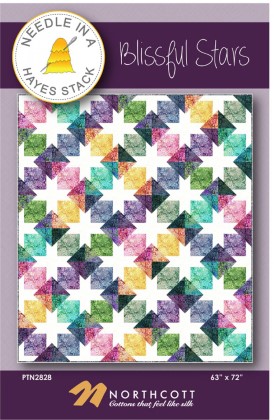 Northcott Pattern - Blissful Stars - Featuring Bliss Collection - 63' x 72'