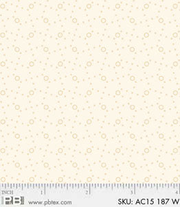 P & B Textiles - Apple Cider 15 - Geometric Dots, Cream