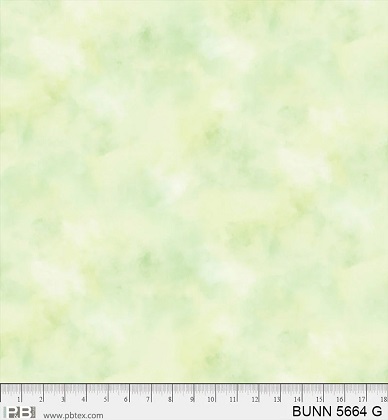 P & B Textiles - Bunnies & Blooms - Textured, Green