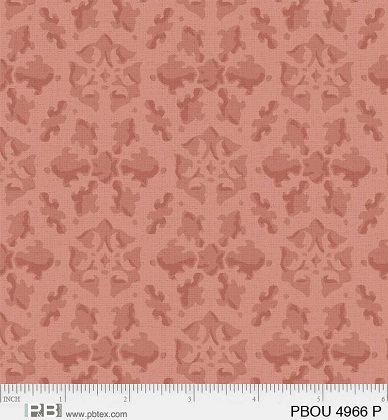 P & B Textiles - Petal Bouquet - Damask, Peach