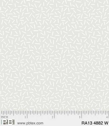 P & B Textiles - Ramblings 13 - Sprinkles, White on White