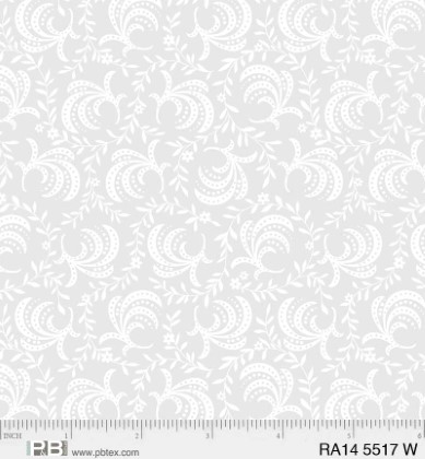 P & B Textiles - Ramblings 14 - Fans, White on White