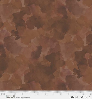 P & B Textiles - Serene Nature - Watercolor Blender, Brown